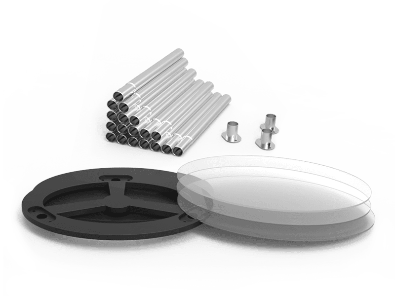 Signwin-Oval-Display-Tower-Counter-with-Colorful-Design_OL-DTC_Aluminum-Snap-Tube